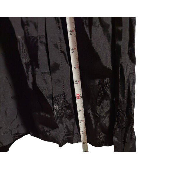 ZARA Black Zebra Print Diamonte Button Thigh Split Midi Dress Size L NWT - Picture 4 of 16